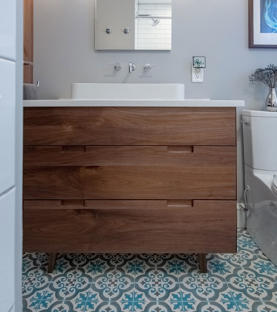 Mid-Century Modern Bathroom | Pitman, NJ | SG23 Designs